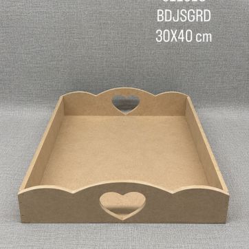 Imagen del producto BANDEJA CON DISEÑO DE CORAZONES 30X40 CM