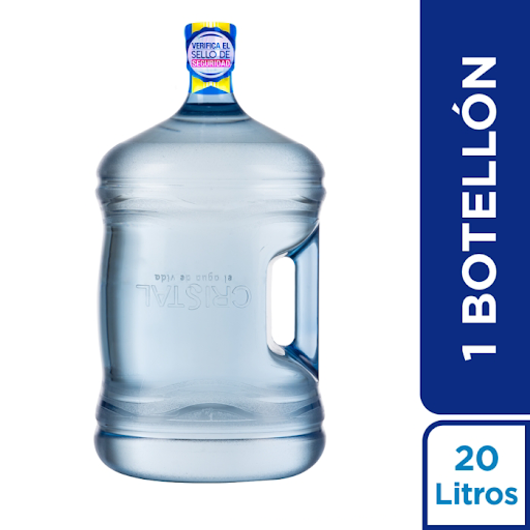 .BOTELLON AGUA CRISTAL*18.9L (5 GALONES)