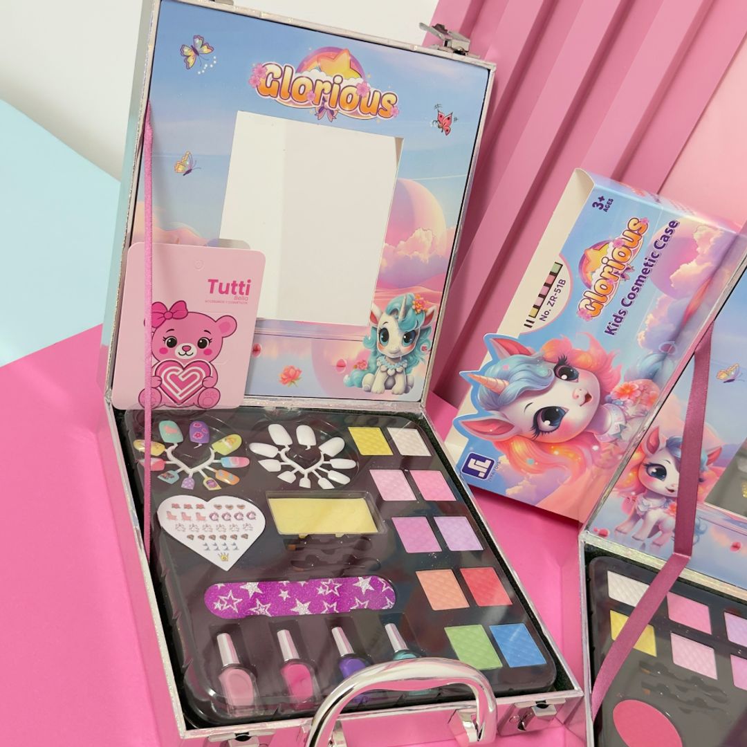 MALETÍN UNICORNIO MAQUILLAJE INFANTIL 