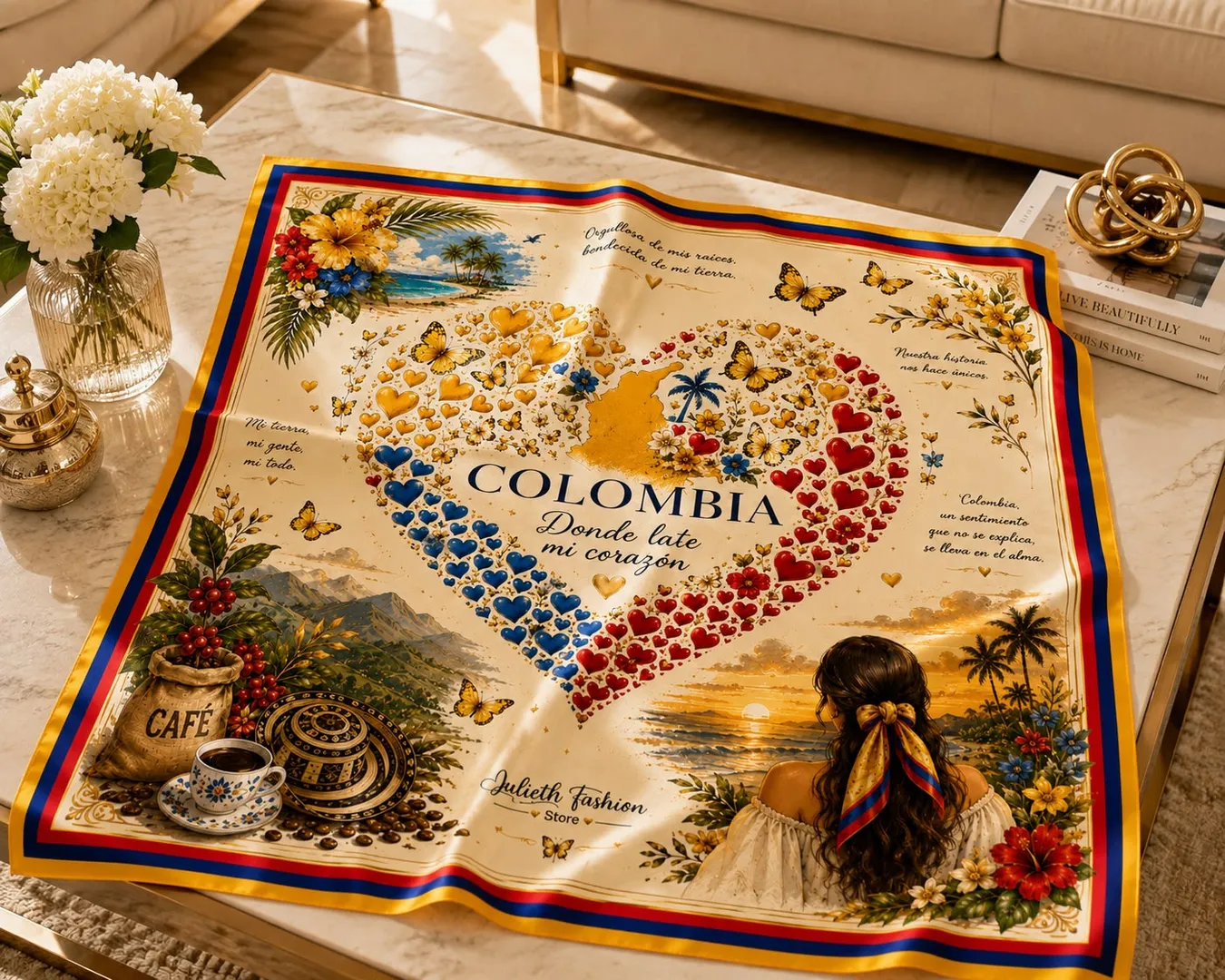 PAÑOLETA PREMIUM 70cmx70cm COLOMBIA DISEÑO 7