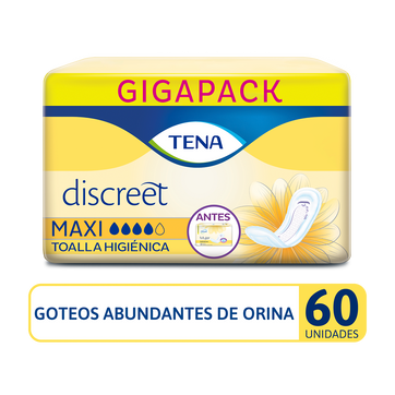 Imagen del producto Toalla Higiénica TENA Discreet Maxi x 60 Und