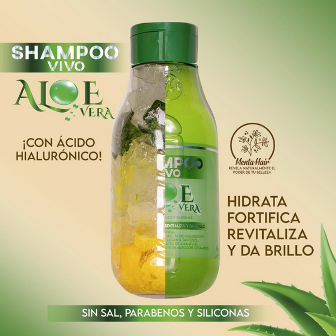 Shampoo Con Aloe Vera Menta Hair [550ml]