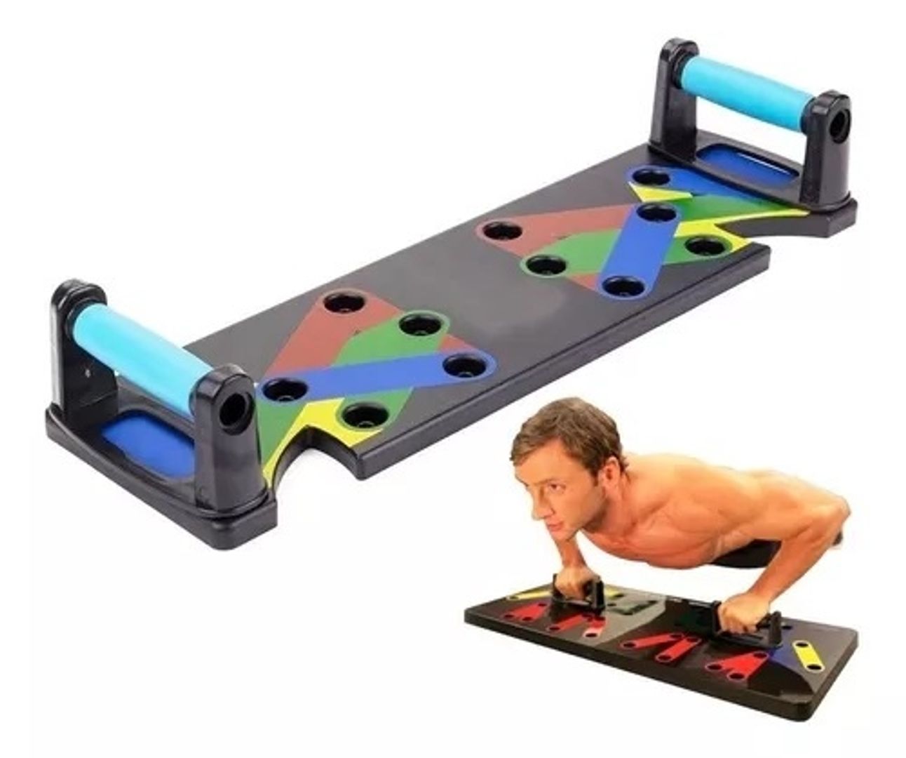 Tabla Push Up Sistema Completo De Flexiones Plegable Portatil