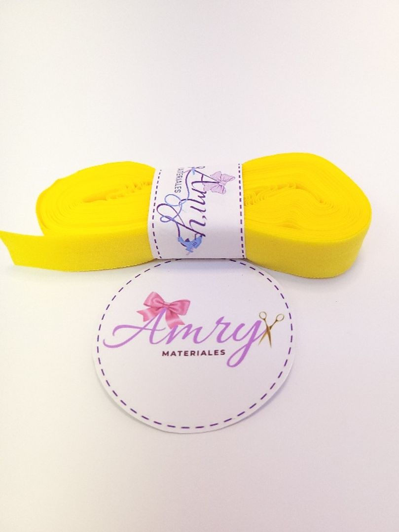 5 mtrs Sesgo 1.5cm Amarillo