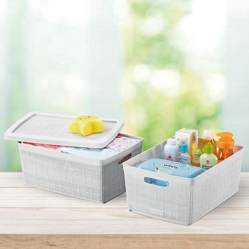 CANASTA FIQUE 13,5L GRIS HIELO RIMAX	 - imagen 1