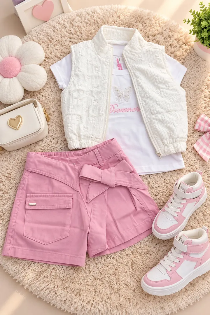 TRIO FALDA SHORT NIÑA