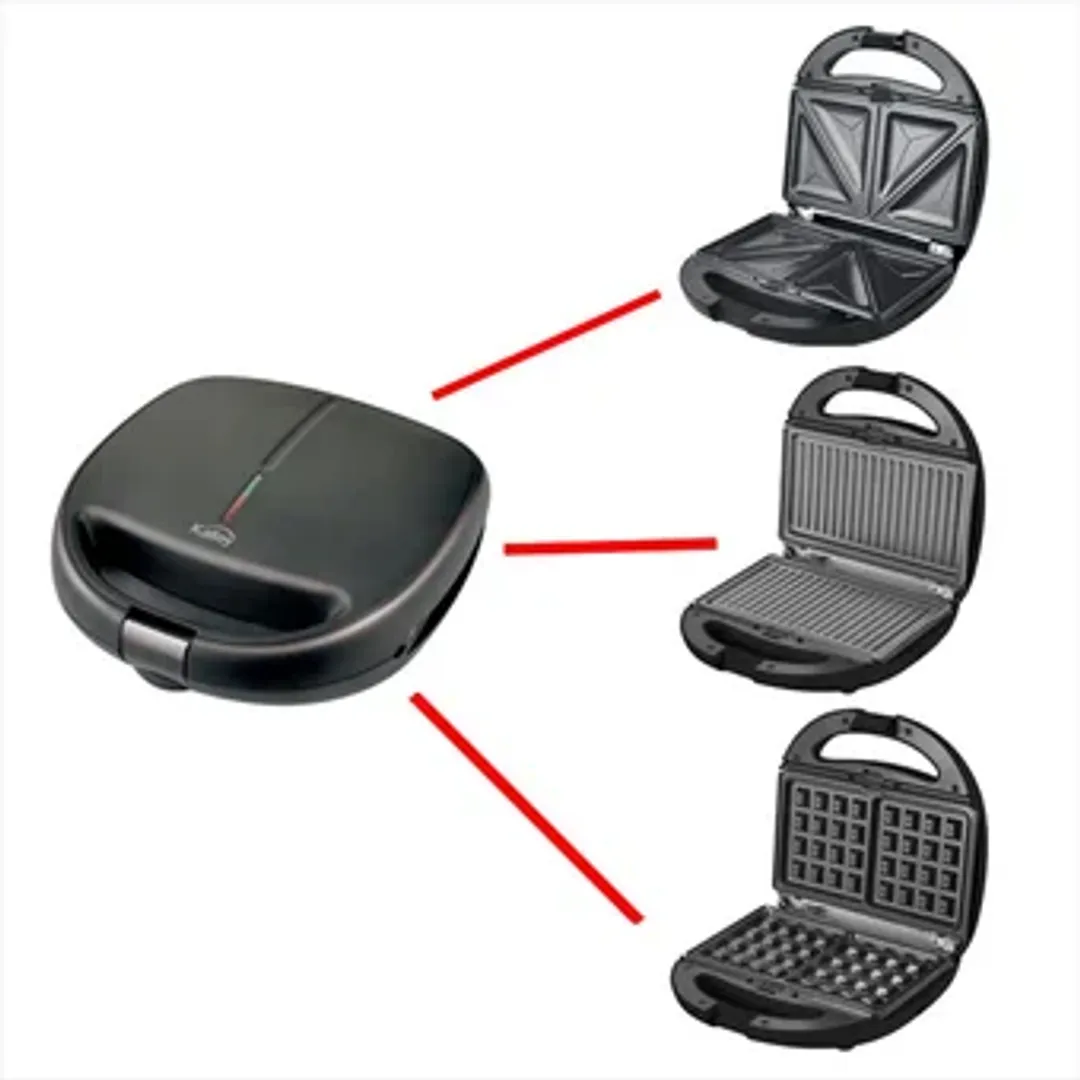 SANDUCHERA KALLEY 3EN1  K-SM3 NEGRA TRES USOS