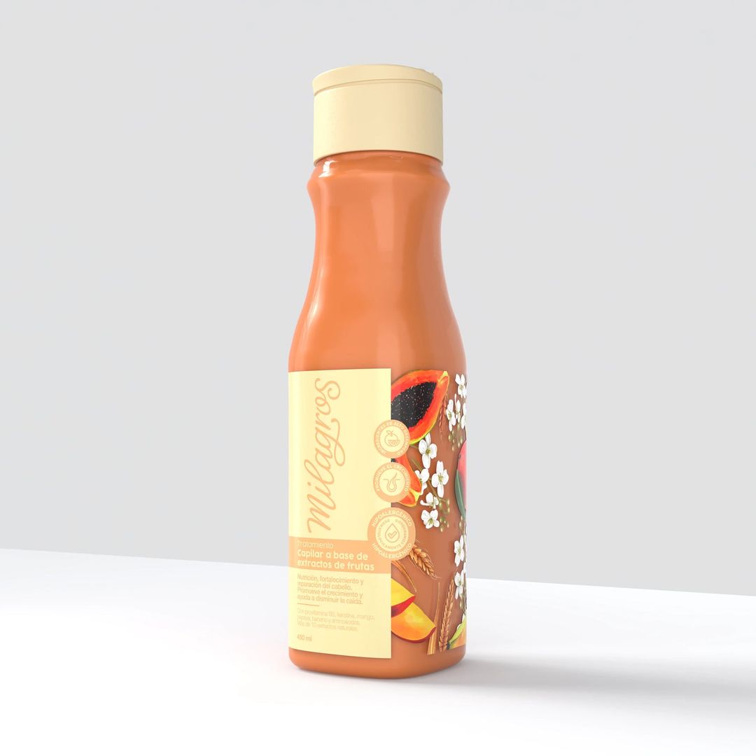 Tratamiento Capilar a base de Frutas 450ml Milagros