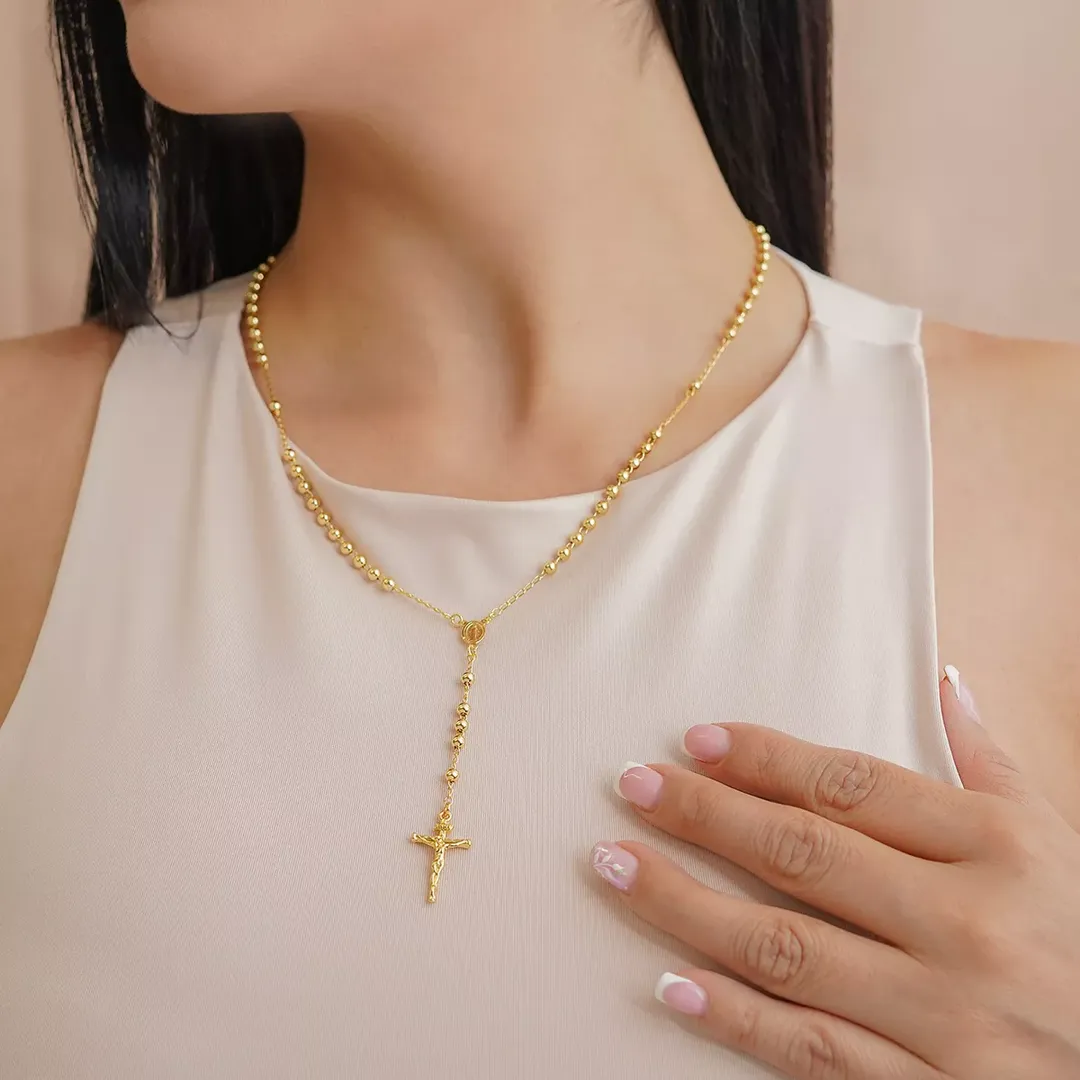 Rosario 3.5 mm 45 Cms Jesús sacrificado 