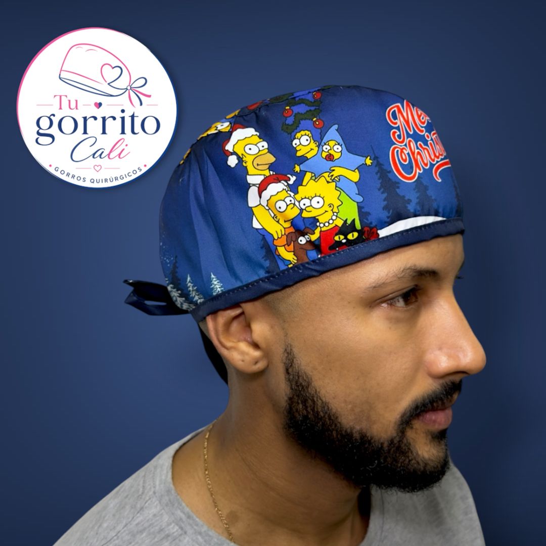 Simpsons Navidad azul oscuro hombre 