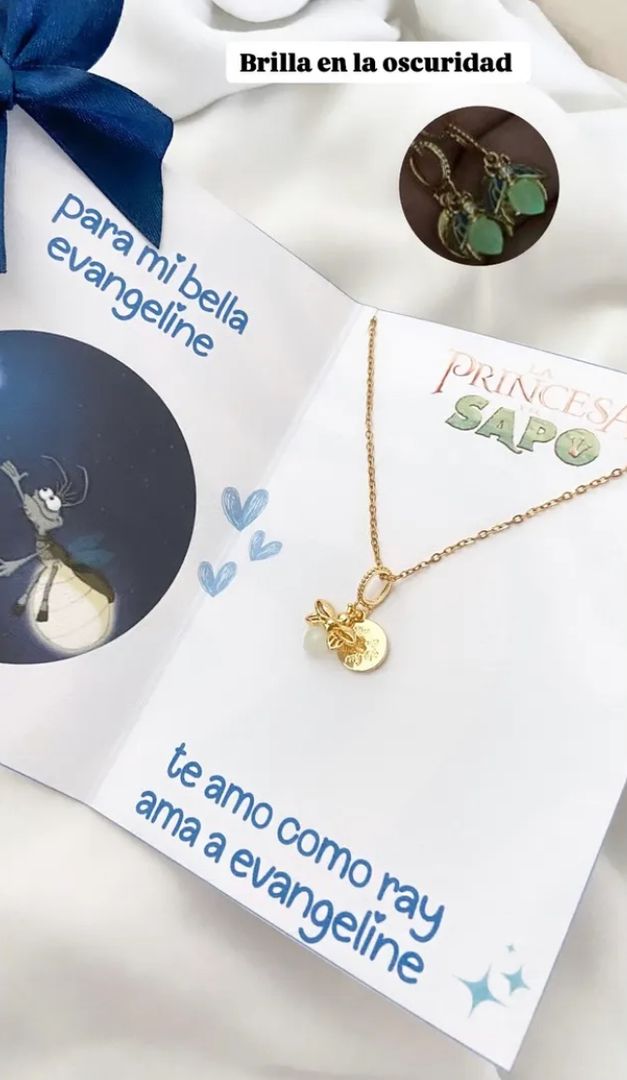 CADENA LUCIÉRNAGA LUMINOSA DORADA 