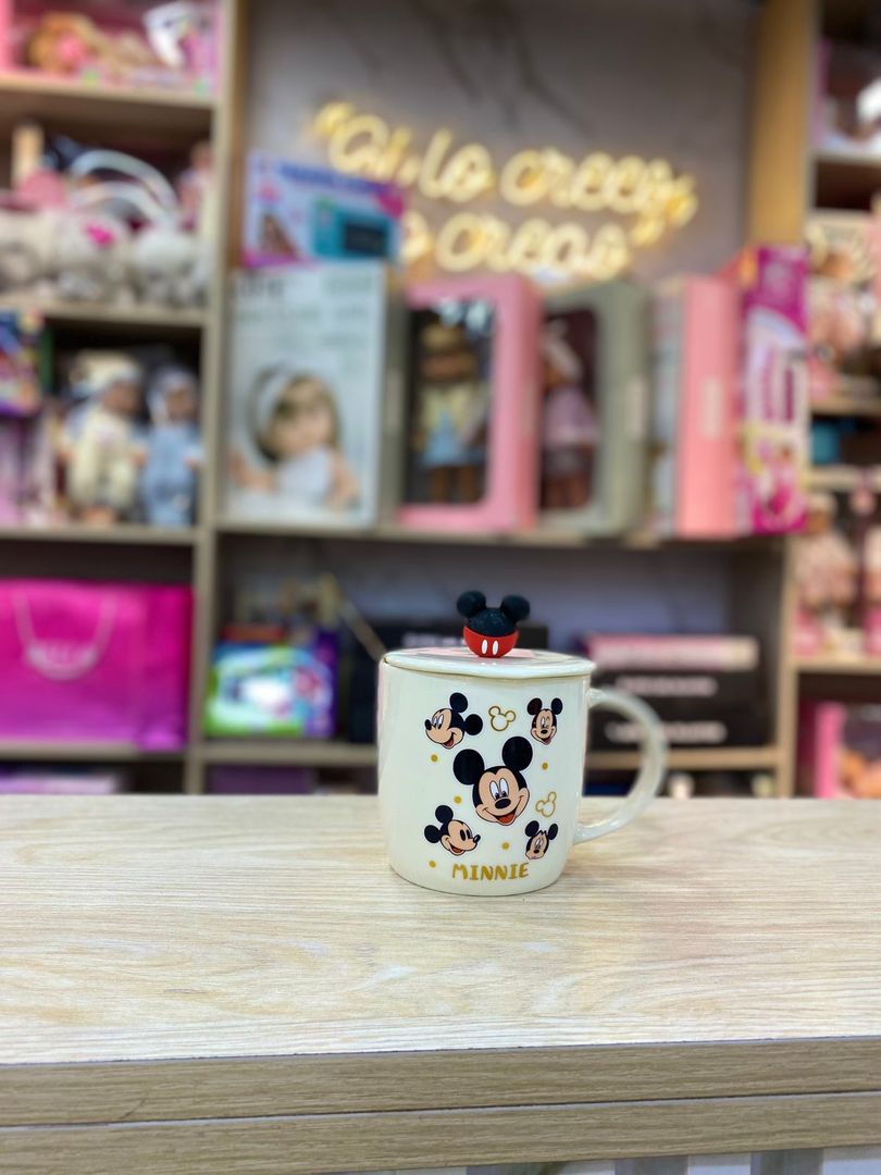 TAZA MINNIE Y MICKYE BLANCO