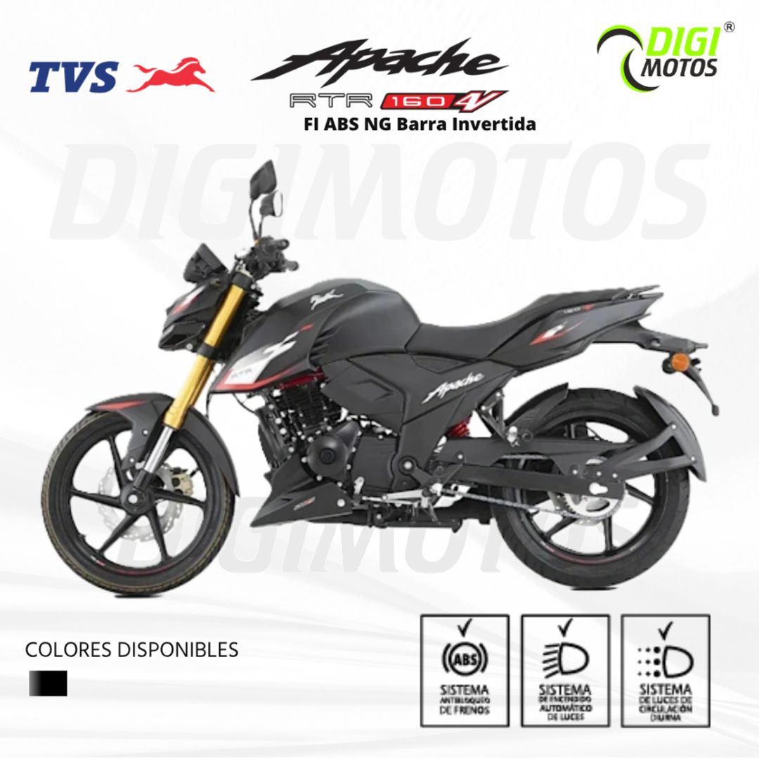 TVS APACHE 160 FI ABS NG barra invertida