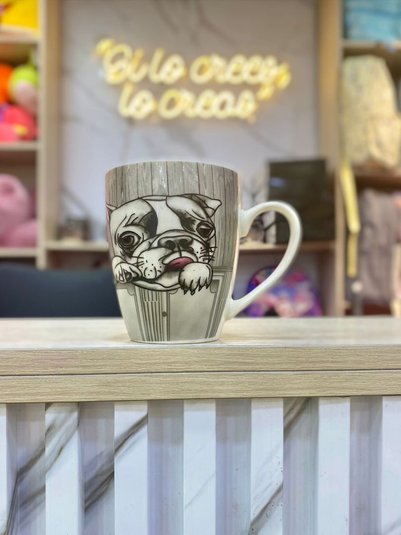MUG CERAMICA PERRITOS 