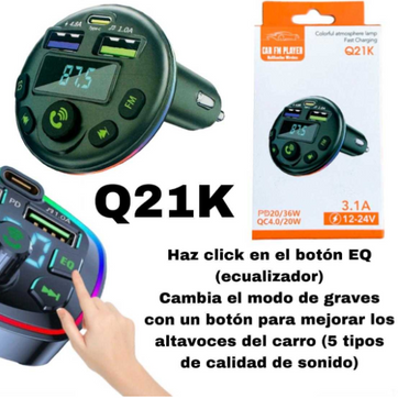 Imagen del producto CAR BLUETOOTH Q21K