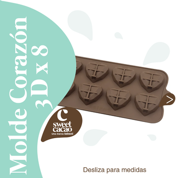 Molde Silicona Corazón 3D - imagen 1