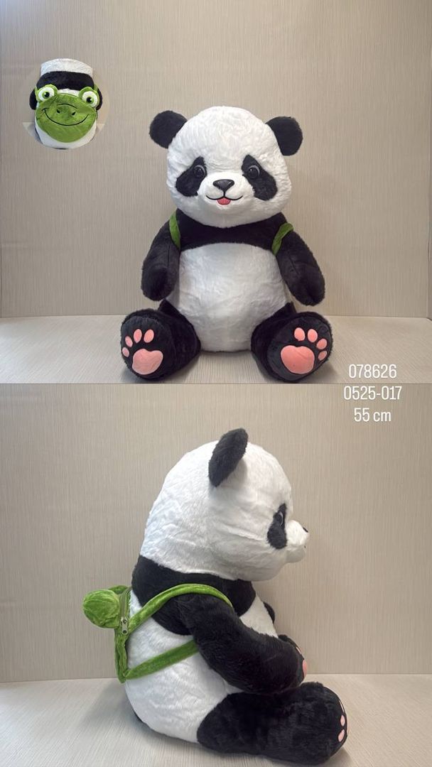 PANDA CON BOLSO 55 CM