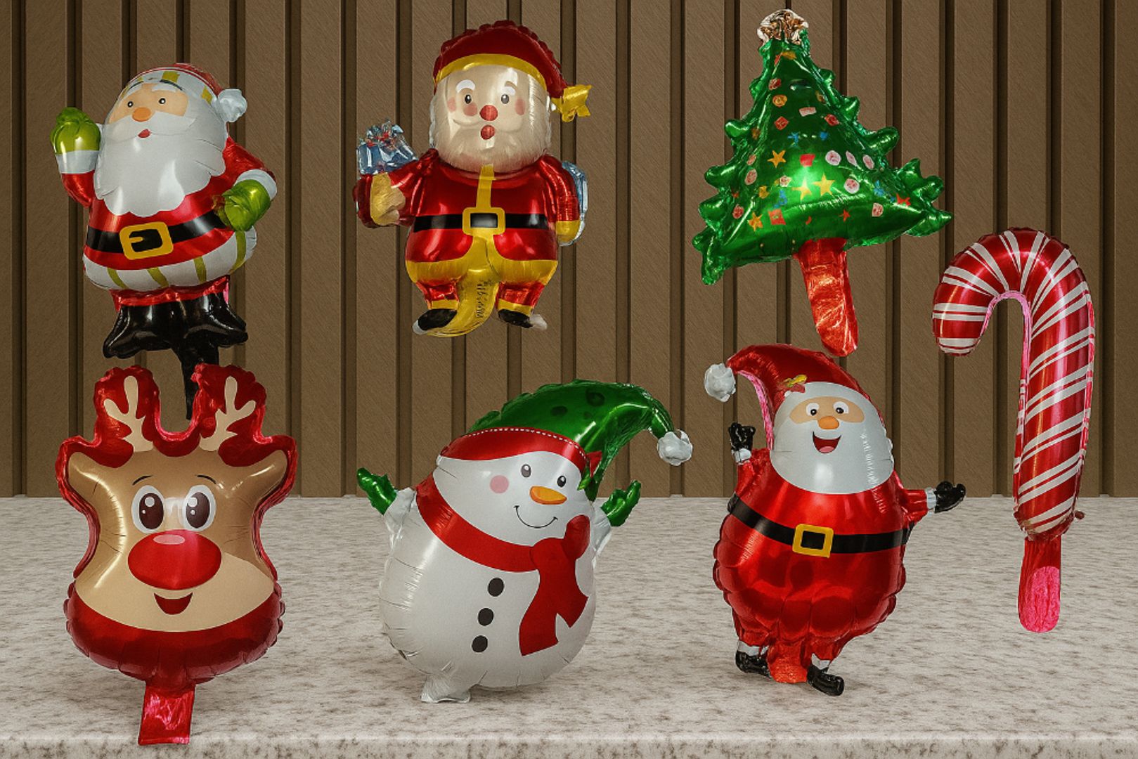 GLOBO FOIL 12' NAVIDAD PAQUETE X 50 UNIDADES 