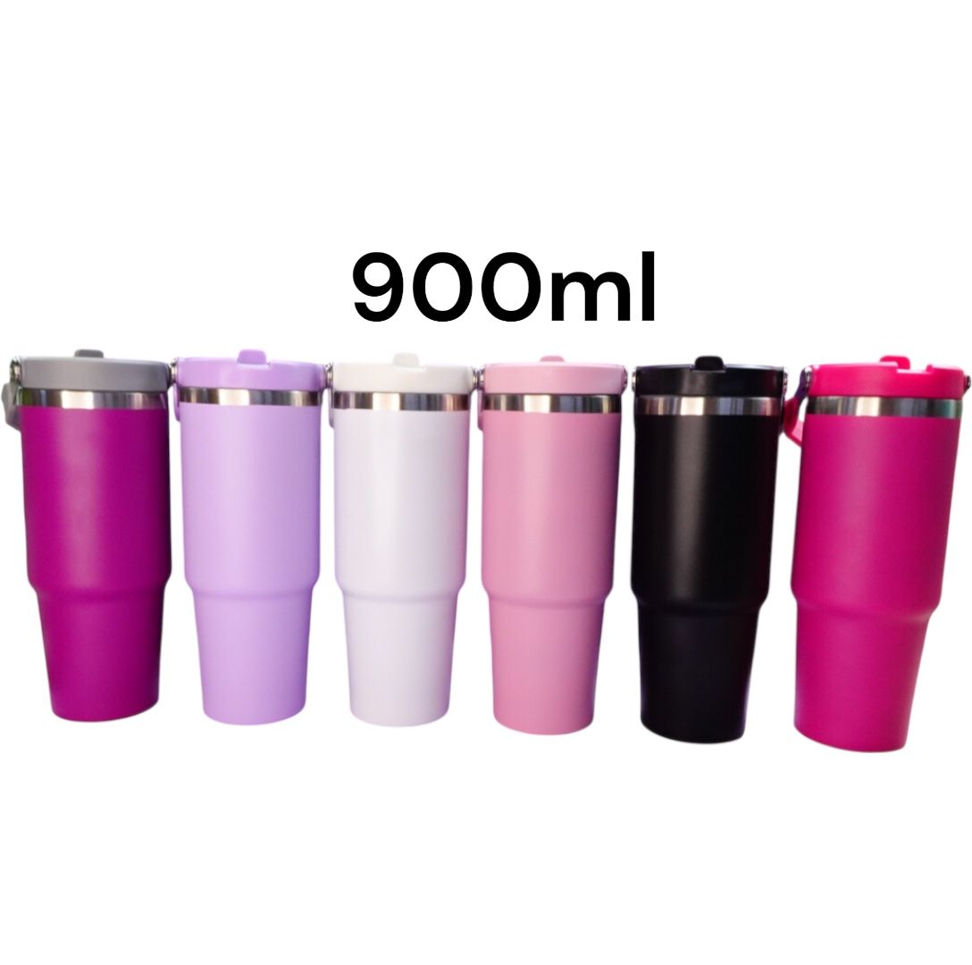 TERMO FLIP STRAW WATER 900ML