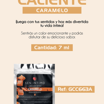 Imagen del producto Lubricante Íntimo Caramelo Sensación Caliente x 7 ml 