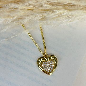 Imagen del producto Cadena corazón perlas 