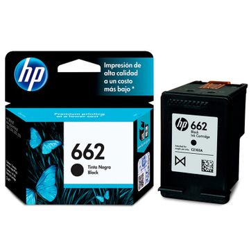 Imagen del producto Cartucho HP 662 Negro