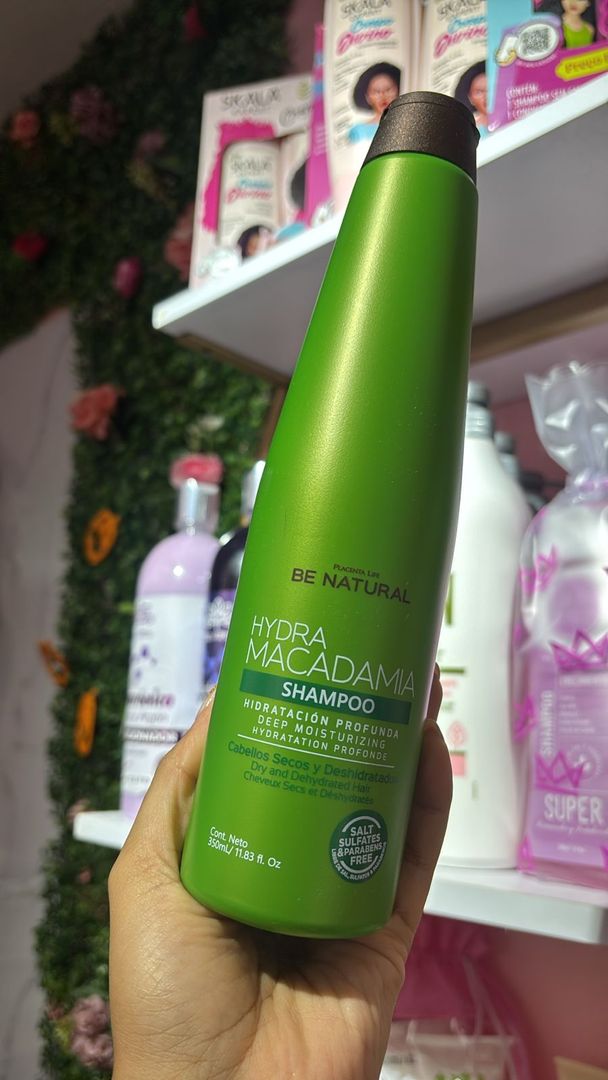Shampoo Hidratación Macadamia Be Natural