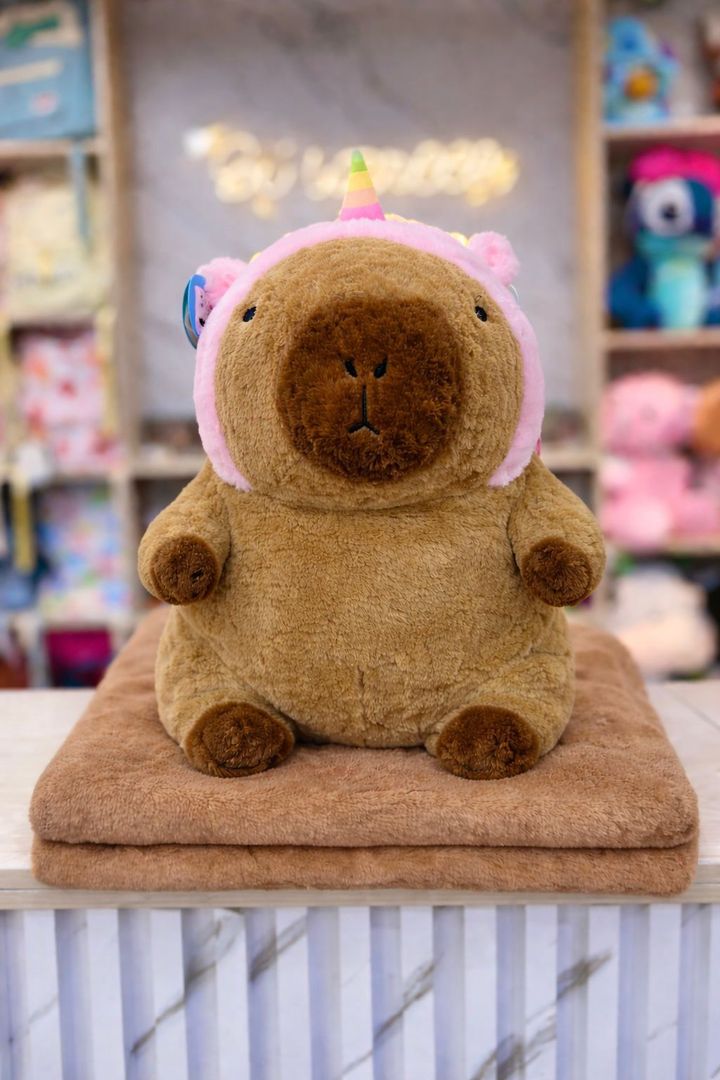 CAPIBARA GORRO COBIJA ( 40 CM ) 