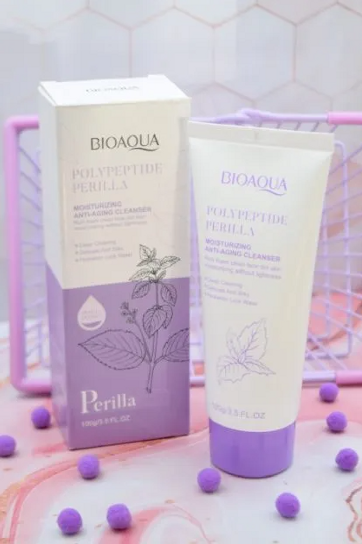 JABON FACIAL DE POLIPEPTIDO PERILLA BIOAQUA 