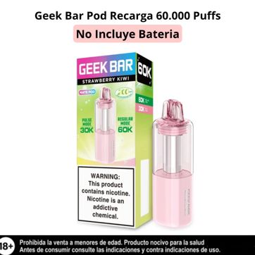 Imagen del producto Geek Bar Pod Strawberry Kiwi 60.000 Puffs