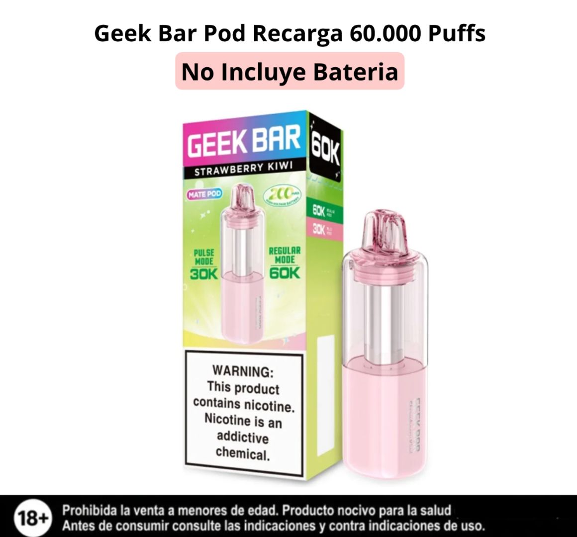 Geek Bar Pod Strawberry Kiwi 60.000 Puffs