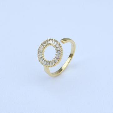 Imagen del producto ANILLO AJUTABLE  ARO CRISTALES TIPO BAGUETTE 5888  