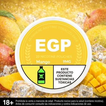 Imagen del producto Egp Mango 9mg - Parches De Nicotina, Nicotine Pouches