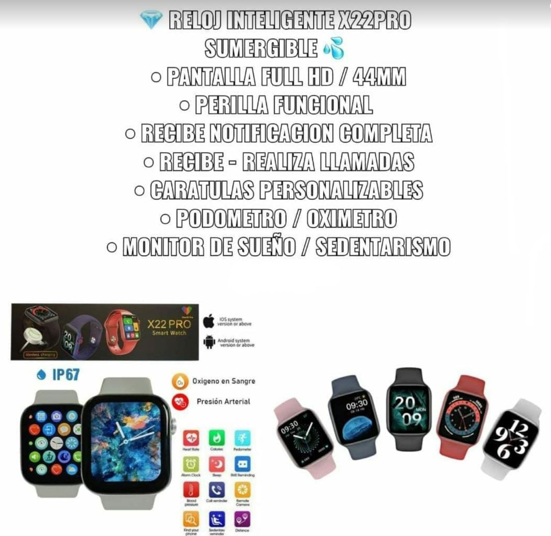 RELOJ INTELIGENTE X22PRO