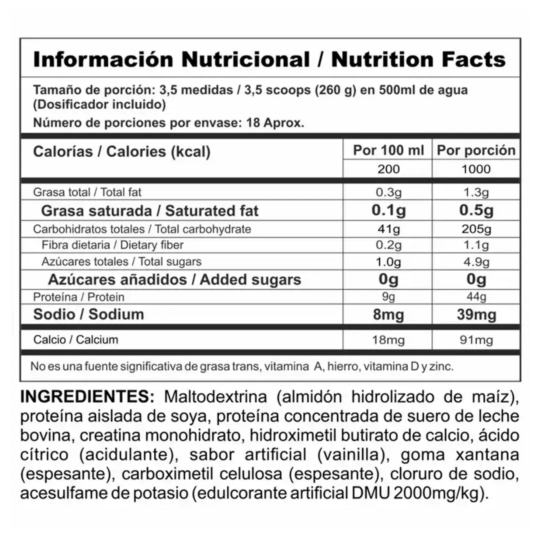 megaplex creatine power 10 libras