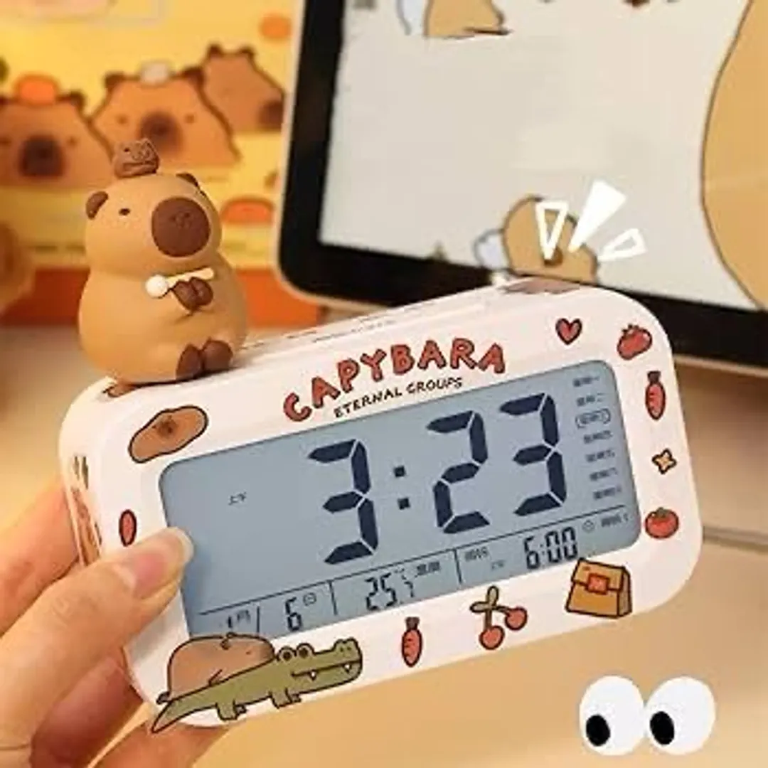 Reloj despertador capibara 
