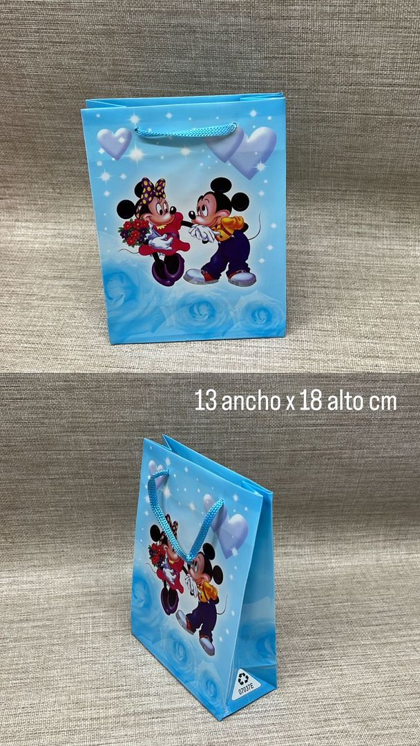 BOLSA DE REGALO SURTIDA (MICKY Y MINNIE)