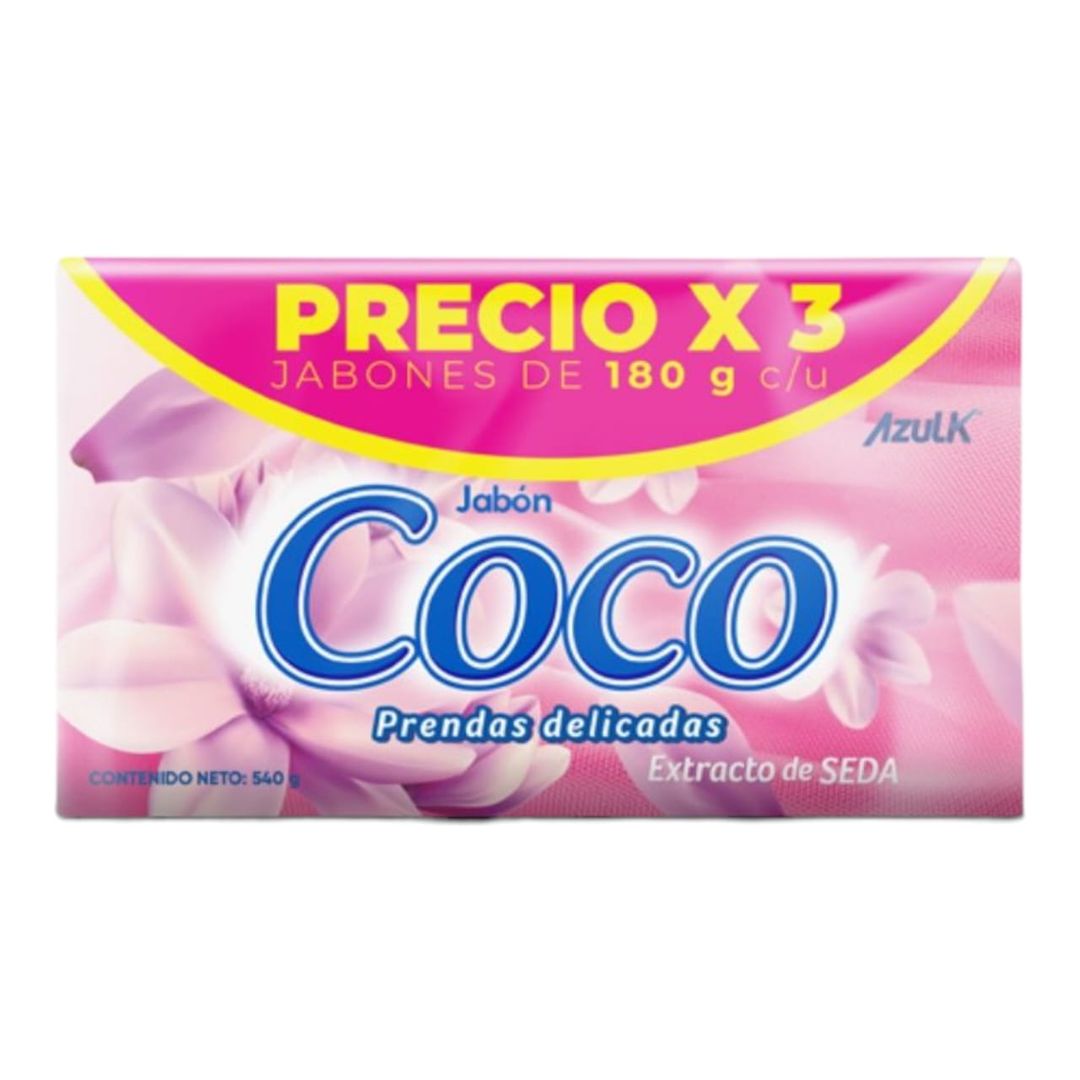  B. COCO PRENDAS DELICADAS X 180 GR PAQ X 3 UND 