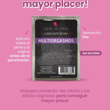 Imagen del producto Lubricante Íntimo Multiorgasmos Sachet x 7 ml by Sen Íntimo