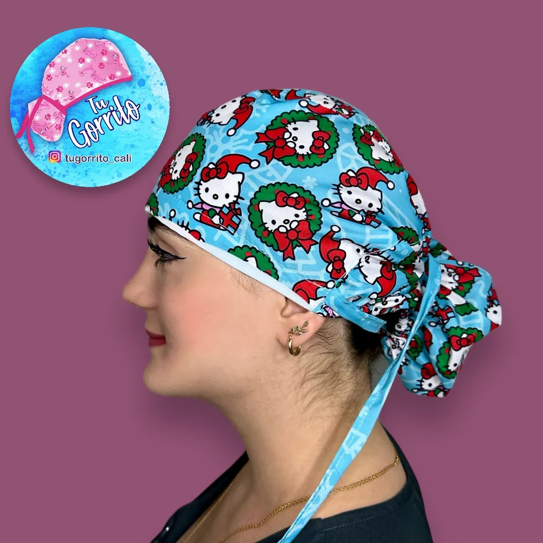 Hello kitty Navidad azul claro 
