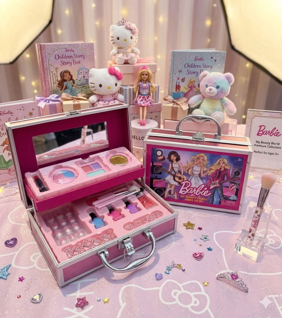 Maleta de maquillaje metálica Barbie 