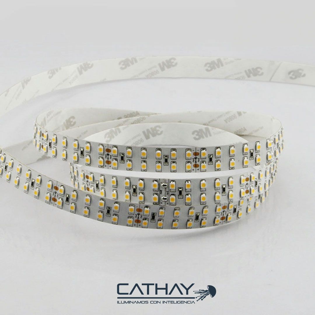 CINTA LED 2835 DOBLE CARRIL 15MM/28,8W/MT 