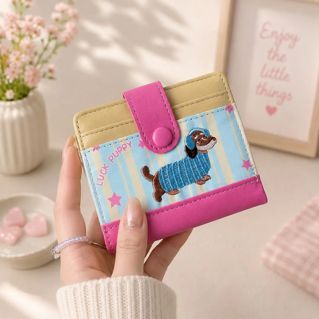 HERMOSO PORTA DOCUMENTOS LUCK PUPPY