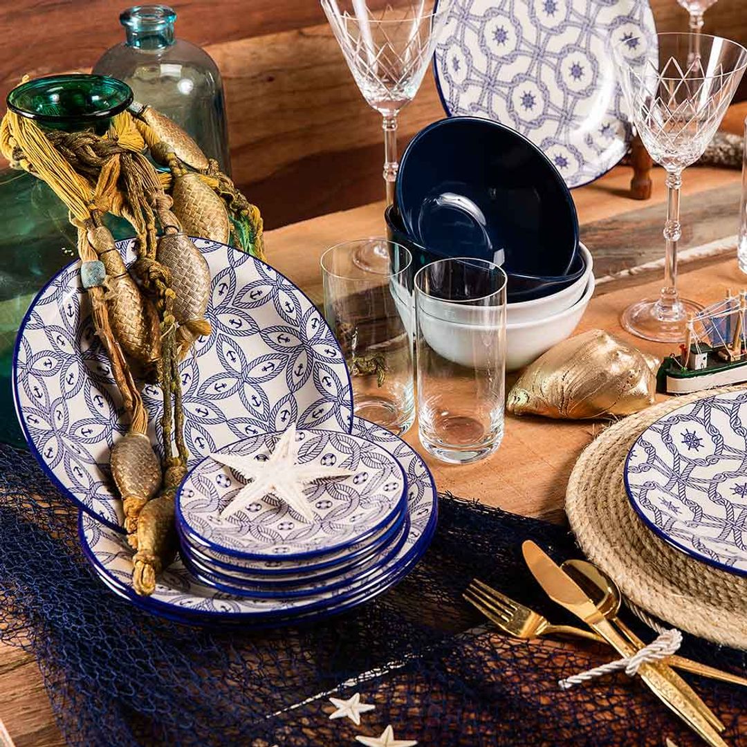 VAJILLA CERAMICA 20PZ NAUTICO