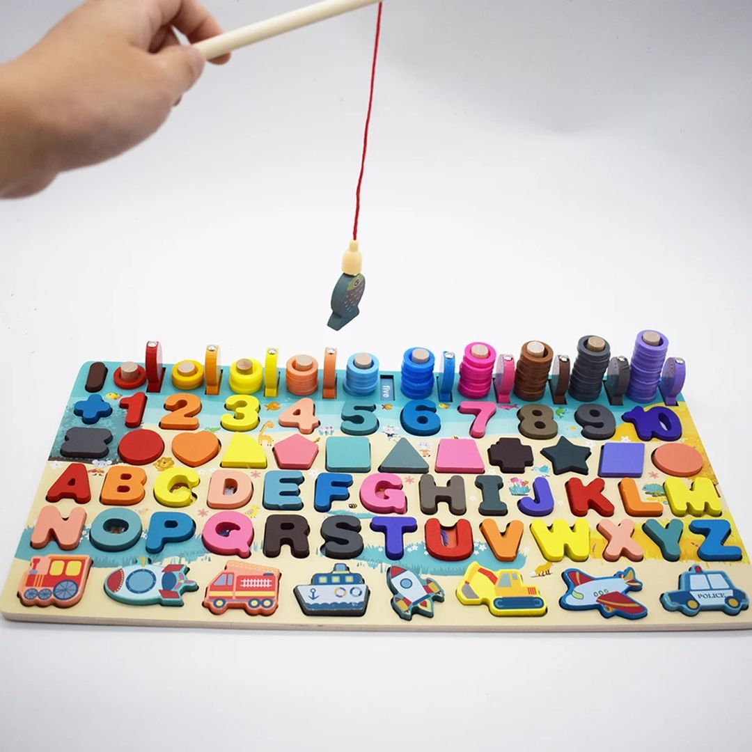 Tablero Didáctico Juego Madera Niños Montessori