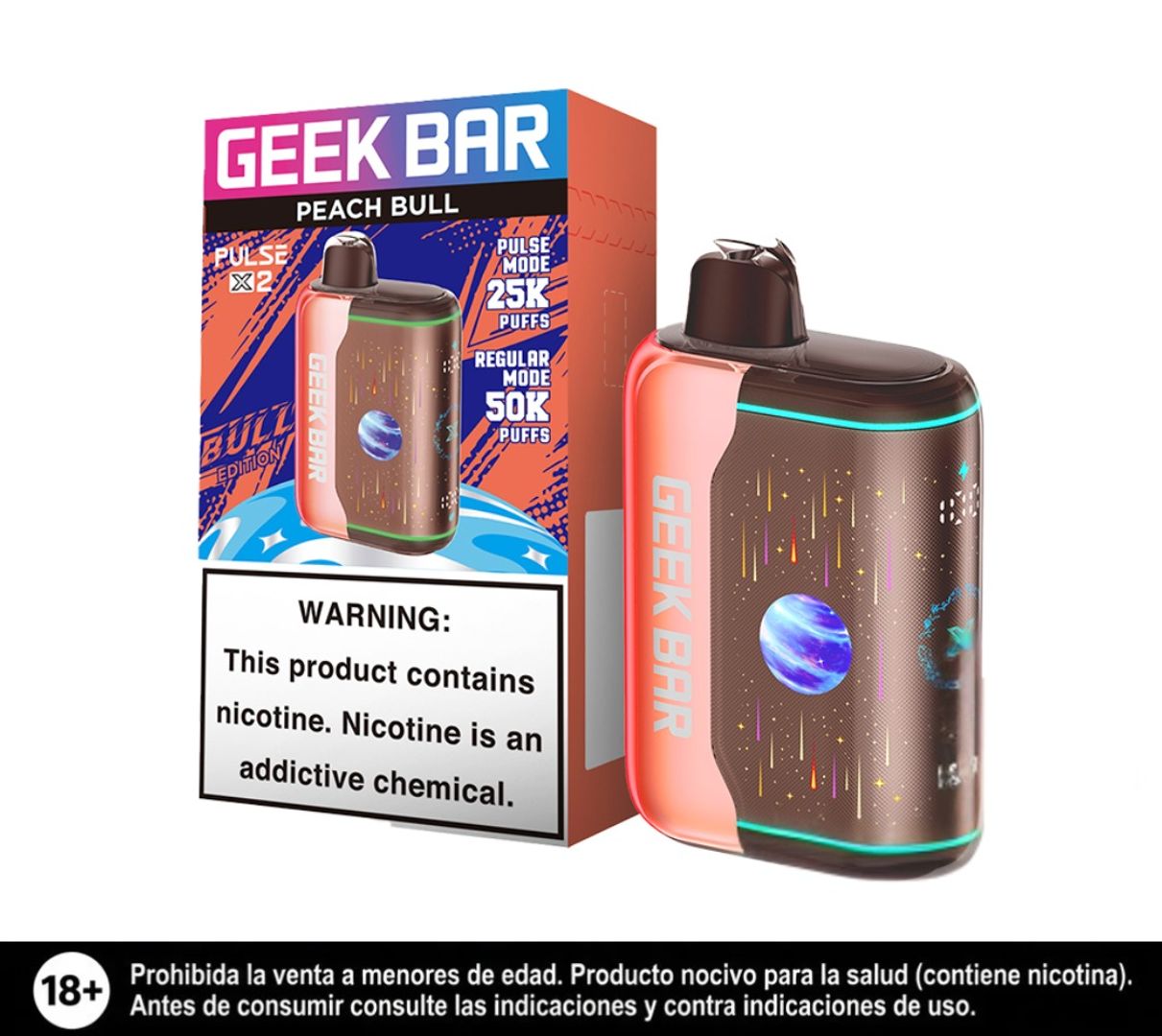 Geek Bar Pulse X2 Peach Bull 50.000 Puffs