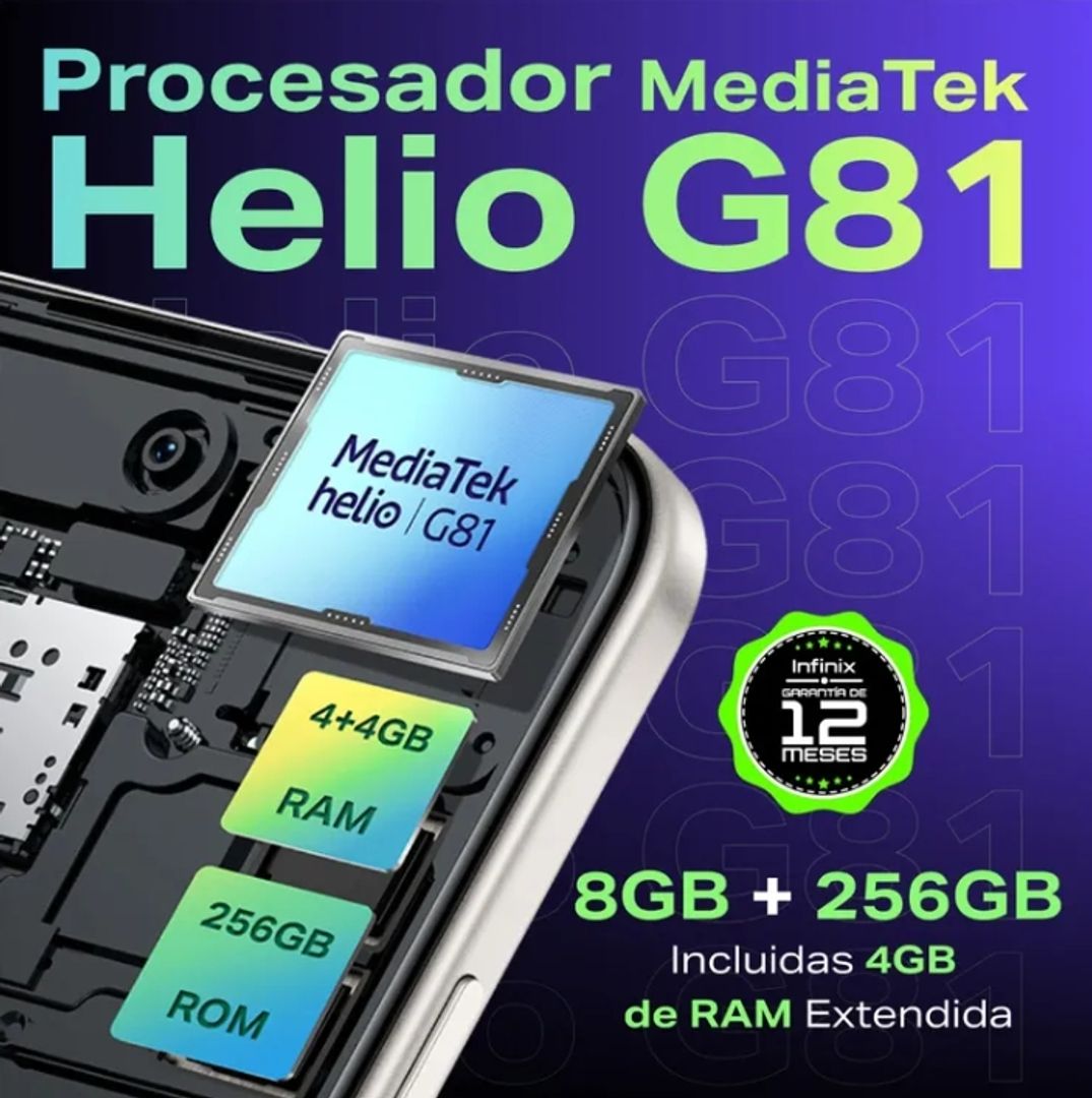 CEL INFINIX HOT 50i /4GB RAM/256 GB