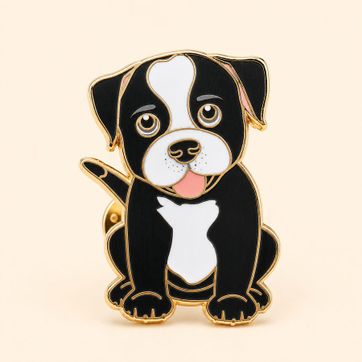 PIN PITBULL NEGRO - imagen 1