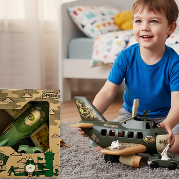 Imagen del producto AVION MILITAR EN CAJA-BTOY