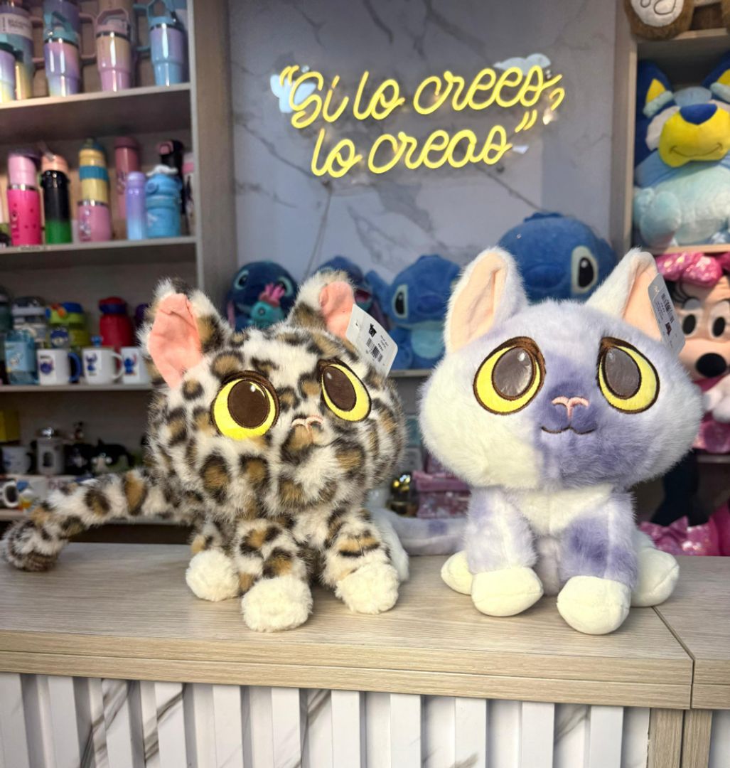  PELUCHE GATO MANCHAS 20cm